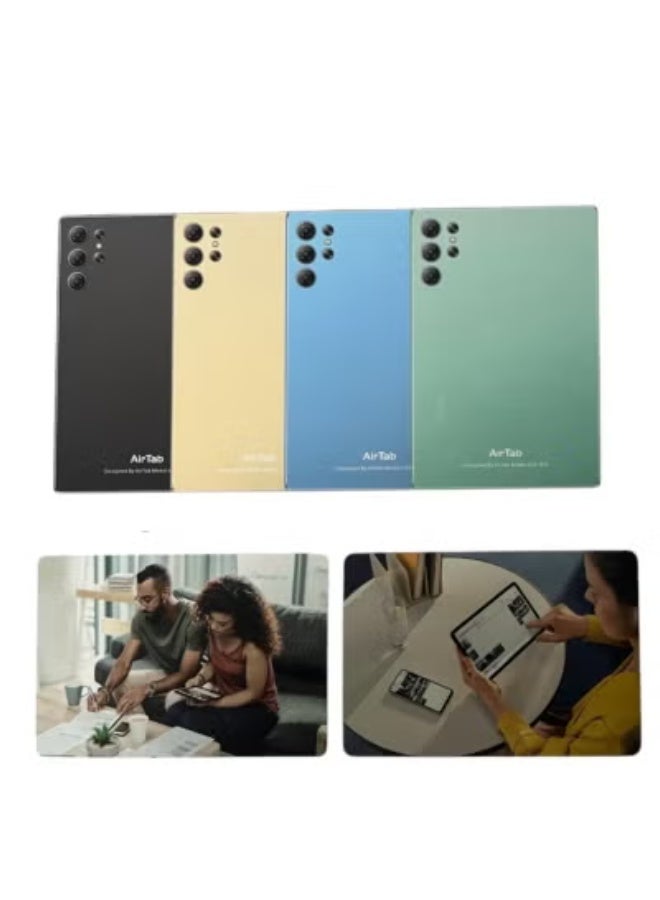 AIR TAB تابلت أندرويد 13 بحجم 10.1 بوصة U24 – 16 جيجابايت رام، 1 تيرابايت تخزين، معالج رباعي النواة، واي فاي + LTE شريحة مزدوجة، يشمل قلم لمسي ولوحة مفاتيح، تابلت مدمج عالي الأداء – أخضر - Image 3